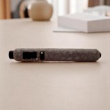 RHEIN LIGHTER WITH CROCODILE LEATHER GREY — Rhein 1905