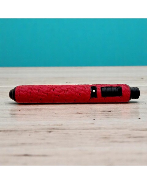 RHEIN LIGHTER WITH OSTRICH LEATHER RED — Rhein 1905