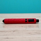 RHEIN LIGHTER WITH OSTRICH LEATHER RED — Rhein 1905