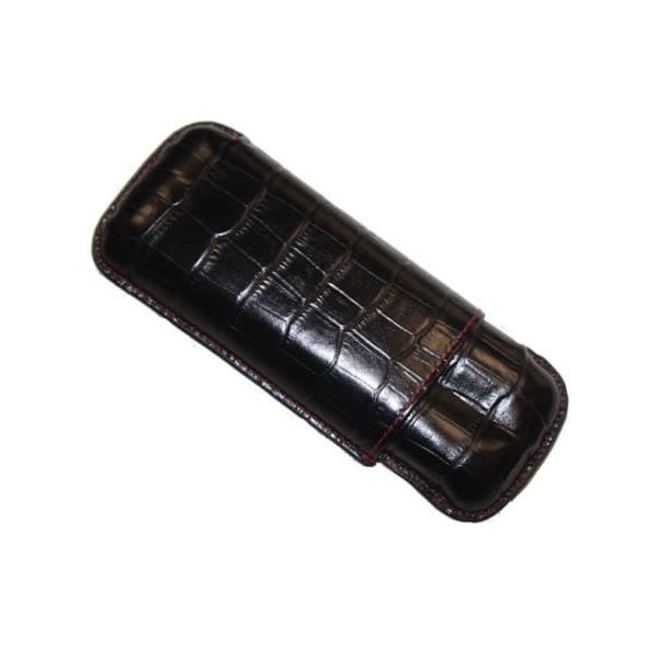 RÉCIFE ETUI 2'S GRIS ANTHRACITE CROCODILE — Rhein 1905