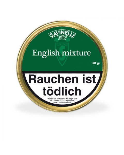 SAVINELLI TABACS ENGLISH MIXTURE TIN — Rhein 1905