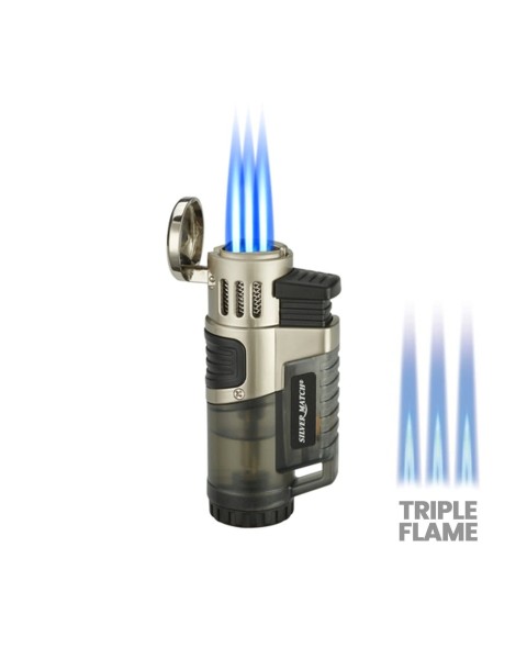 SILVER MATCH TRIPLE JET FLAME — Rhein 1905